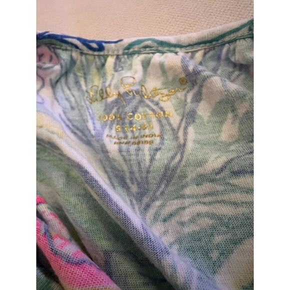 Lilly Pulitzer Romper Size 4-5 Pockets Pull on Style Cotton Aleene Romper in Sur - Picture 7 of 8